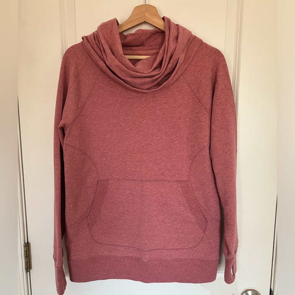 L.L. Bean Cowl Neck Rose Pink Sweatshirt M